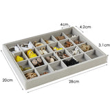 Fashion Portable Velvet Jewelry Ring Jewelry Display Organizer Box Tray Holder Earring Jewelry Storage Case Showcase