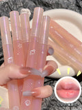 Mirror Water Lip Gloss Water Glossy Lip Glaze Transparent Lip Oil Lasting Liquid Lipstick Clear Glitter Primer Hydrating Plump