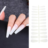 24Pcs Matte Long Ballerina False Nails Tips Colorful Coffin Full Cover Fake Nails With Glue Nail Art Decor Manicure Extension