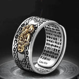 Feng Shui Ring Women Amulet Wealth Lucky Open Adjustable Ring Men Buddhist Jewelry Rings Unisex