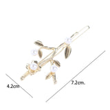 Fashion Golden Metal Shell Hollow Starfish Conch Pearl Hair Grip Hairpin Hair Ornament Hair Styling Accessories for Women