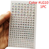 Makeup Diamond Eyes Face Festival DIY Body Crystal Gems Tattoo Adhesive Rhinestone Nail Art Decoration Acrylic Eyeshadow Sticker