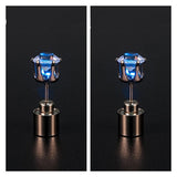 1/2Pcs Light Up LED Bling Ear Stud Earrings Korean of Flash Zircon Ear Earrings Accessories for Party Women Christmas Earrings