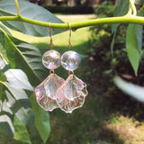 Original Summer Mermaid Bubbles Shell Dangle Earrings For Women Fairy Tale Korean Glass Ball Drop Earrings Jewelry ohrringe