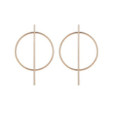 Heart Geometric Gold Silver Color Rectangle Drop Earrings for Women Simple Long Tassel Earrings Fashion Ear line Gift
