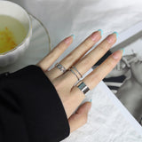 15 Pieces/set of Ring Set New Hot Sale Ladies Fashion Temperament Retro Punk Style Bohemian Joint Ring Jewelry Girl Banquet Gift