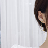 Ins Hot Sale Fashion Design Bohemia Tassel Earring for Women 14K Plated Gold Full Zircon Stud Earring Eardrop Handmade Jewelry