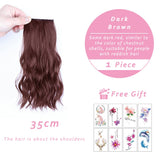 Wig Piece Female Curly Hair Fluffy Pad Hair Piece One-Piece Top Replacement Pad Hair Root Device Patch Hair Extension Piece