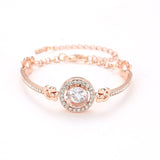 Luxury Gold Plated Oversized Zircon Adjustable Bracelets For Women  Trendy Shiny High Quality Bracelet Wedding Jewelry