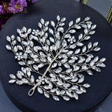 A338 Luxury Full Rhinestone Wedding Hair Clips Bridal Headwear Bride Headpiece Party Prom Hair Accessories Girl Women Headband