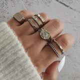 Fashion Ring Sets For Women Vintage Punk Gothic Finger Jewelry Fine Jewelry Wholesale