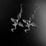 Gothic Vintage Punk Bat Skull Butterfly Dangle Earrings Exquisite Skull Peach Heart Cross Earings Fashion Jewelry for Women