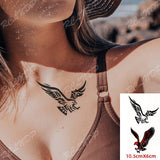 Waterproof Temporary Tattoo Sticker 10.5*6 cm butterfly fish tatto stickers flash tatoo fake tattoos for girl women