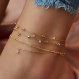 FNIO Bohemia Chain Anklets for Women Foot Accessories Summer Beach Barefoot Sandals Bracelet ankle on the leg Female