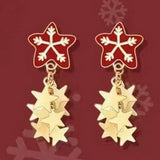 New Trendy Christmas Women's Earrings Cute Elk Santa Claus Xmas Tree Snowman Bell Earrings Girl New Year Jewelry Christmas Gifts