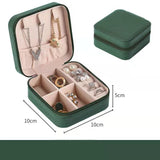 Mtcytea  Jewelry Organizer Display Travel Jewelry Case Boxes Portable Locket Necklace Jewelry Box Leather Storage Earring Ring Holder