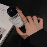 Korea's New Exquisite Geometric Simple Ring Fashion Temperament Versatile Open Ring Elegant Women's Jewelry