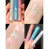 Glass Peach Bright Eye Shadow Stick Shimmer Glitter Highlight Liquid Eye Liner Sequins Lying Silkworm Shiny Eyes Korean Makeup