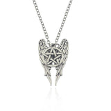 Fashion Steampunk Inverted Pentagram Star God Goat Head Pendant Necklace Satan Satan Mysterious Metal DIY Necklace in Jewelry