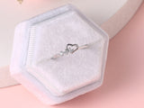 Dainty Ring For Women Jewellry Simple Cute Love Heart CZ Rose Gold Color Wedding Bride Gift Fashion Jewelry Wholesale R210
