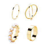 10pcs Punk Gold Color Chain Rings Set For Women Girls Fashion Irregular Finger Thin Rings Gift Female Knuckle Jewelry Party