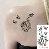 Waterproof Temporary Tattoo Sticker 10.5*6 cm butterfly fish tatto stickers flash tatoo fake tattoos for girl women