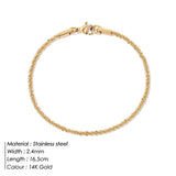 JUJIE 316L Stainless Steel Snake Chain Bracelet For Women Classic Width 3/4/5MM Chain Bracelets Jewelry Wholesale/Dropshipping