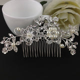 Crystal Pearl Bridal Wedding Tiaras and Crowns Bridal Hair Accessories Wedding Hair Jewelry Rhinestone Tiara Bride Headpiece