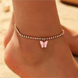 Simple Heart Anklets Female Barefoot Sandals Foot Jewelry Leg Anklet On Foot Ankle Bracelets For Women Bohemian Beach Leg Chain