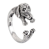 SOHOT Vintage Animal Shape Adjustable Punk Style Opening Men Charm Rings Chic Octopus Eagle Dragon Dog Peacock Jewelry Bijoux