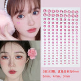 3D Face Jewelry Crystal Diamond Disposable Tattoo Stickers DIY Women Eyes Face Body Rhinestones Waterproof Makeup Art Stage 1pcs