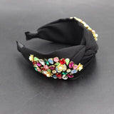 Fabric Rhinestone Tassel Sunflower Flower Exquisite Hair Accessories New European Fashion Hair Accessories 724