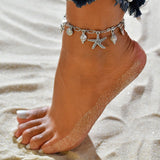 4pc/set Bohemia Shell Chain Anklet Sets For Women Sequins Ankle Bracelet On Leg Foot Trendy Summer Beach Jewelry Gift