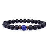 Volcanic Stone Bracelet for Men Lava Wooden 8mm Beads Bracelet Tibetan Buddha Wrist Chain Women Men Jewelry Gift New Bracelets