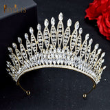 A195 Baroque Wedding Headband Crystal Bridal Crowns and Tiaras Hair Jewelry Accessories Women Rhinestone Headwear Queen Diadem