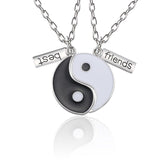 Best Friend Necklace 2-Piece Pendant Necklace Good Friend Forever Necklace Choker Friendship BFF Men And Women Jewelry Gift