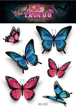 Flower Temporary Tattoos for Women Hand Tattoo Sticker Fashion Body Art Waterproof Arm Fake Tattoo Paper 12X10.5cm