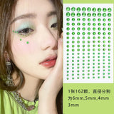 3D Face Jewelry Crystal Diamond Disposable Tattoo Stickers DIY Women Eyes Face Body Rhinestones Waterproof Makeup Art Stage 1pcs