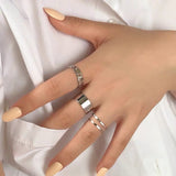 Fashion Ring Sets For Women Vintage Punk Gothic Finger Jewelry Fine Jewelry Wholesale