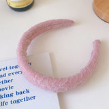 New Lace Hair Band for Women Wide Headband Bezel Girls Solid Color Hair Hoop Bandmade Elegant Hair Accessories Headwear Gifts