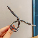 Fashion Gold Silver Hollow Geometric Hair Clips Metal Hair Claw Cross Hairclip Headband Hairpin Hair Crab Women Hair Accessories