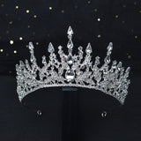 A195 Baroque Wedding Headband Crystal Bridal Crowns and Tiaras Hair Jewelry Accessories Women Rhinestone Headwear Queen Diadem