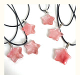 Trend Natural Stone Hexagon Crystal Rose Quartz Opal Star Pendant Necklace for Women Fluorite Lapis Bullet Pendulum Jewelry Gift