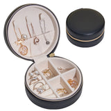 Mtcytea  Jewelry Organizer Display Travel Jewelry Case Boxes Portable Locket Necklace Jewelry Box Leather Storage Earring Ring Holder