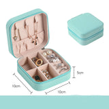 Mtcytea  Jewelry Organizer Display Travel Jewelry Case Boxes Portable Locket Necklace Jewelry Box Leather Storage Earring Ring Holder