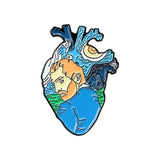 19style Anatomical Heart Enamel Pins Medical Anatomy Brooch Heart Neurology Pins for Doctor and Nurse Lapel Pin Bags Badge Gifts