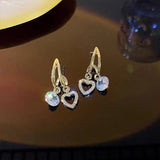 New Fashion Trend Unique Design Symphony Mermaid Ji Love C Ring Earrings Ladies Senior Jewelry Couple Birthday Gift Wholesale