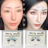 3D Sexy  face tattoo stickers Temporary tattoos  glitter fake tattoo  rhinestones for woman  Party face Jewels tatoo