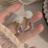 New Fashion Trend Unique Design Symphony Mermaid Ji Love C Ring Earrings Ladies Senior Jewelry Couple Birthday Gift Wholesale