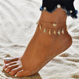 Fashion Pearl Anklet Women Ankle Bracelet Beach Imitation Pearl Barefoot Sandal Anklet Chain Foot Jewelry